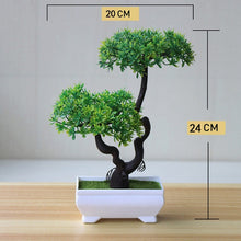 Load image into Gallery viewer, Artificial Plant Lotus Plant Potted Plastic Flower Table Top Ornaments Christmas Simulation Bonsai Craft Green Plant Decorative
