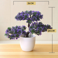 Load image into Gallery viewer, Artificial Plant Lotus Plant Potted Plastic Flower Table Top Ornaments Christmas Simulation Bonsai Craft Green Plant Decorative
