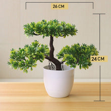 Load image into Gallery viewer, Artificial Plant Lotus Plant Potted Plastic Flower Table Top Ornaments Christmas Simulation Bonsai Craft Green Plant Decorative
