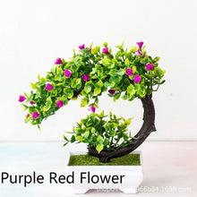 Load image into Gallery viewer, Multi Style Artificial Plants Bonsai Small Tree Pot Plants Fake Flowers Potted Ornaments for Home Decoration Hotel Garden Decor
