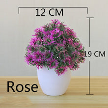Load image into Gallery viewer, Multi Style Artificial Plants Bonsai Small Tree Pot Plants Fake Flowers Potted Ornaments for Home Decoration Hotel Garden Decor
