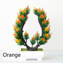 Load image into Gallery viewer, Multi Style Artificial Plants Bonsai Small Tree Pot Plants Fake Flowers Potted Ornaments for Home Decoration Hotel Garden Decor
