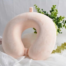 Load image into Gallery viewer, Memory foam u-shaped pillow Slow rebound Neck pillow Nap Airplane pillow travel Cartoon memory u-shaped headrest long trip
