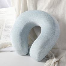 Load image into Gallery viewer, Memory foam u-shaped pillow Slow rebound Neck pillow Nap Airplane pillow travel Cartoon memory u-shaped headrest long trip
