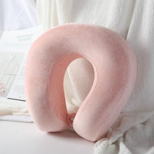 Load image into Gallery viewer, Memory foam u-shaped pillow Slow rebound Neck pillow Nap Airplane pillow travel Cartoon memory u-shaped headrest long trip

