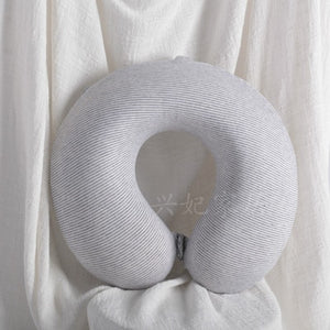 Memory foam u-shaped pillow Slow rebound Neck pillow Nap Airplane pillow travel Cartoon memory u-shaped headrest long trip
