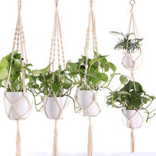 Load image into Gallery viewer, Hot Sales Handmade Macrame Plant Pot Tray Plant Pot Hange Plant Hanger Plant Hanging For Garden Plant Tray

