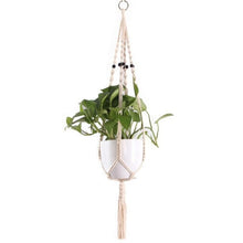 Load image into Gallery viewer, Hot Sales Handmade Macrame Plant Pot Tray Plant Pot Hange Plant Hanger Plant Hanging For Garden Plant Tray
