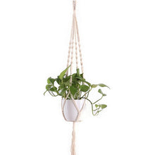 Load image into Gallery viewer, Hot Sales Handmade Macrame Plant Pot Tray Plant Pot Hange Plant Hanger Plant Hanging For Garden Plant Tray
