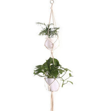 Load image into Gallery viewer, Hot Sales Handmade Macrame Plant Pot Tray Plant Pot Hange Plant Hanger Plant Hanging For Garden Plant Tray
