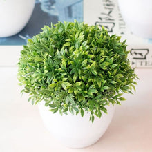Load image into Gallery viewer, Artificial Potted Plant Bonsai Plastic Flowerpot Ornaments Simulation Flower Grass Birthday Party Decor Home Office Desk Decor
