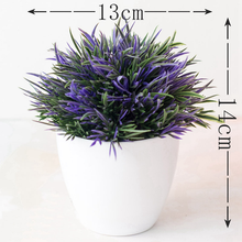 Load image into Gallery viewer, Artificial Potted Plant Bonsai Plastic Flowerpot Ornaments Simulation Flower Grass Birthday Party Decor Home Office Desk Decor
