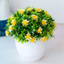 Load image into Gallery viewer, Artificial Potted Plant Bonsai Plastic Flowerpot Ornaments Simulation Flower Grass Birthday Party Decor Home Office Desk Decor
