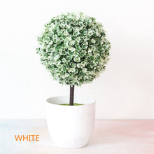 Load image into Gallery viewer, Artificial Potted Plant Bonsai Plastic Flowerpot Ornaments Simulation Flower Grass Birthday Party Decor Home Office Desk Decor

