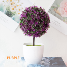 Load image into Gallery viewer, Artificial Potted Plant Bonsai Plastic Flowerpot Ornaments Simulation Flower Grass Birthday Party Decor Home Office Desk Decor
