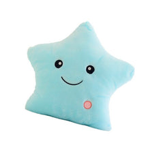 Load image into Gallery viewer, LED Star Pillow Toy Blue Plush Stuffed Doll Kids Room Decor Kid Gift Glowing LED Star Cushion Pillow
