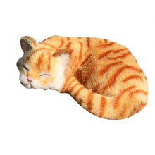 Load image into Gallery viewer, Realistic Cute soft Sleepy Cat Photography Props Desktop Home Car Decor Toy Gift Simulation Cats Pillow Home Decoration
