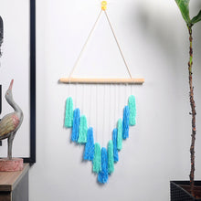 Load image into Gallery viewer, tapestry wall Art  hanging macrame wall hanging pink black  hold photos bedroom room decoration cotton photo display
