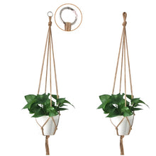 Load image into Gallery viewer, Pot holder macrame plant hanger hanging planter basket jute braided rope craft
