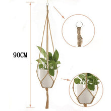 Load image into Gallery viewer, New Pot Holder Macrame Plant Hanger Hanging Planter Basket Jute Rope Braided Craft @

