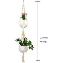Load image into Gallery viewer, Macrame Plant Hanger Indoor Outdoor Hanging Planter Basket
