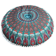 Load image into Gallery viewer, Indian Mandala Pillows Round Bohemian Home Pillows Cover Case Decorative Pillows For Home Living Seat Cover Home Textile
