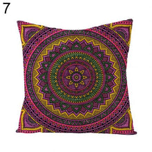 Load image into Gallery viewer, Bohemian Mandala Linen Throw Pillow Case Cushion Cover Home Bed Sofa Car Decor
