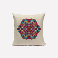 Load image into Gallery viewer, Throw Pillow Case Cotton Retro Mandala Pillowcase Moroccan Boho Decorative 45*45 40*40 Bohemian Yellow fur Linen Cushion Cover
