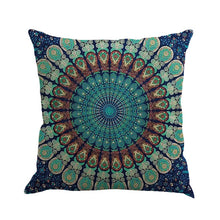 Load image into Gallery viewer, 45x45cm Bohemia Geometric Pattern Linen Pillowcase Home Office Throw Decorative Pillows Soft Warm Mandala Pillow Case
