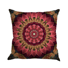 Load image into Gallery viewer, 45x45cm Bohemia Geometric Pattern Linen Pillowcase Home Office Throw Decorative Pillows Soft Warm Mandala Pillow Case
