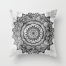 Load image into Gallery viewer, 45*45CM pillow case Ethnic wind mandala peach leather printed pillowcase Square decorative pillowcase
