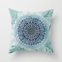 Load image into Gallery viewer, 45*45CM pillow case Ethnic wind mandala peach leather printed pillowcase Square decorative pillowcase
