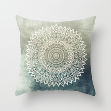 Load image into Gallery viewer, 45*45CM pillow case Ethnic wind mandala peach leather printed pillowcase Square decorative pillowcase
