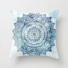 Load image into Gallery viewer, 45*45CM pillow case Ethnic wind mandala peach leather printed pillowcase Square decorative pillowcase
