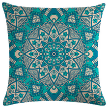 Load image into Gallery viewer, Mandala Printing Cushion Cover Mandala Polyester Decorative Pillowcase Home Accessories Sofa Pillow Case Funda Almohada
