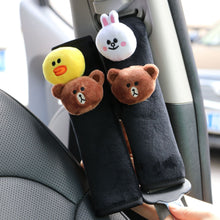 Load image into Gallery viewer, VVTKK cute Cartoon Car Sefety Seat Belt cover Child isofix Seat belt Shoulder Pad Protection Plush Padding car Accessories
