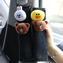 Load image into Gallery viewer, VVTKK cute Cartoon Car Sefety Seat Belt cover Child isofix Seat belt Shoulder Pad Protection Plush Padding car Accessories
