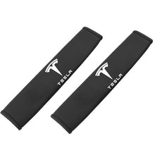 Load image into Gallery viewer, Car Sefety Seat Belts Padding Cover Child baby Shoulder Leather Pads Protection For Tesla Model 3 S X Auto Styling Accessories
