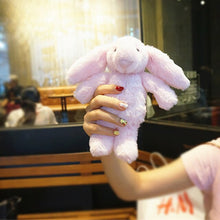 Load image into Gallery viewer, Rotation Rabbit Doll Fluffy Case For iPhone 11 Pro Max X  XR XS Max 6 6s 7 8 Plus Furry Cover For Samsung Note 10 Plus S10 S9 S8
