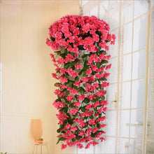 Load image into Gallery viewer, Violet Artificial Ivy Leaf Garland Fake Foliage Hanging Flowers Vine Plant Home Garden Decoration Wall Indoor Outdoor Wedding
