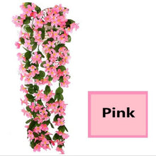 Load image into Gallery viewer, Violet Artificial Ivy Leaf Garland Fake Foliage Hanging Flowers Vine Plant Home Garden Decoration Wall Indoor Outdoor Wedding
