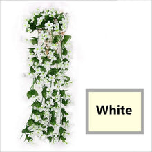 Load image into Gallery viewer, Violet Artificial Ivy Leaf Garland Fake Foliage Hanging Flowers Vine Plant Home Garden Decoration Wall Indoor Outdoor Wedding
