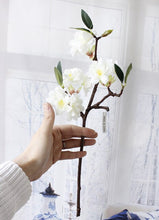 Load image into Gallery viewer, Artificial Cherry blossoms Silk+Plastic flowers branch for Home hotel Decor DIY Wedding arch Decoration wreath
