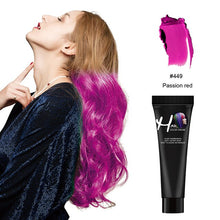 Load image into Gallery viewer, Punk Style Fashion Salon Hair Dye Cream Silver Grey Blue Red Green Color Dye Products Hair Dye Permanent Not Hurt Hair Fast
