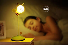 Load image into Gallery viewer, Touch Cartoon Bee Night Lights USB Charging Night Lamp Creative Dimming Timing Reading Lamp for Bedside Baby's Room Infant Gift
