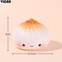 Load image into Gallery viewer, VIDAR Cute Cartoon Baozi Stuffed Bun Pan Fried Bao Shengjian Vinyl Piggy Box Coin Money Box Coin Bank Storage For Home Decor
