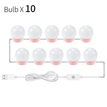 Load image into Gallery viewer, Wall Lamp LED Makeup Mirror Vanity Hollywood Style Led Light Bulbs 16W Led Lamp Touch Switch USB Cosmetic Lighted Dressing table
