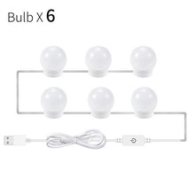 Load image into Gallery viewer, Wall Lamp LED Makeup Mirror Vanity Hollywood Style Led Light Bulbs 16W Led Lamp Touch Switch USB Cosmetic Lighted Dressing table
