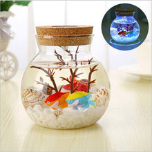 Load image into Gallery viewer, LED Night Lamp Romantic Sea Fish Stone Ocean Bottle Night Lights For Children Christmas Valentine's Day Gift Bedroom Decoration

