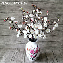 Load image into Gallery viewer, 3pcs Artificial Flowers Cherry Blossom Bridal Decor Flowers Bouquet Silk Fake Flowers Decoration Wedding Decorative DIY
